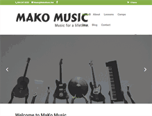 Tablet Screenshot of makomusic.com